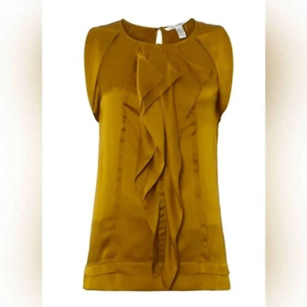 Diane Von Furstenberg Silk Top 10 Fairy Whimsical Princess Romantic